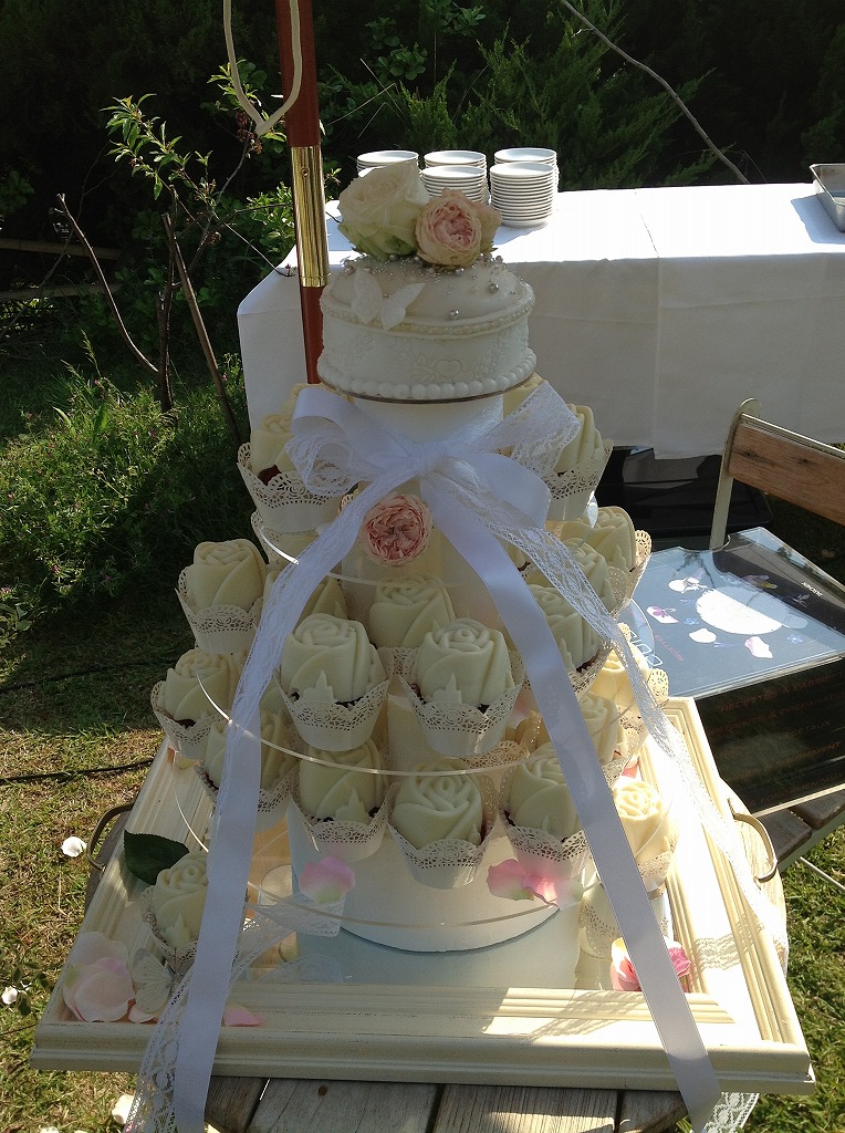 カップケーキタワー